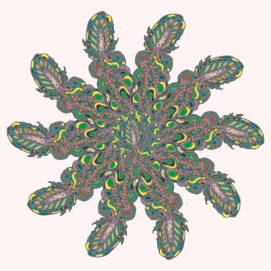 Stil zentangle yeni simetrik mandala doodle ile sanat esin kaynağı oldu. Duvar kağıdı, desen dolgularını, web sayfaları, yüzey dokuları için dekoratif nesne-ebilmek var olmak kullanılmış.