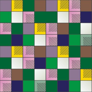 soyut geometrik renkli seamless modeli. vektör çizim