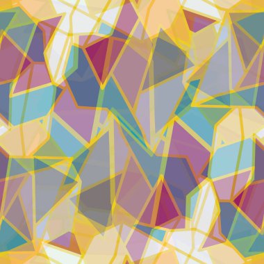 soyut geometrik renkli Dikişsiz desen arka plan için vektör çizim