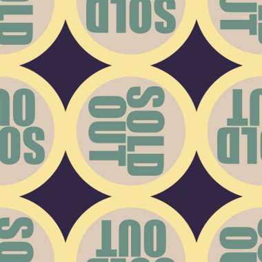 Dikişsiz desen, vektör çizim sattı