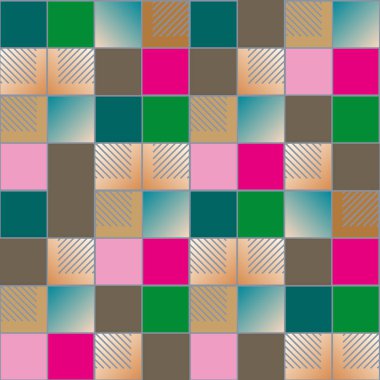 soyut geometrik renkli seamless modeli. vektör çizim