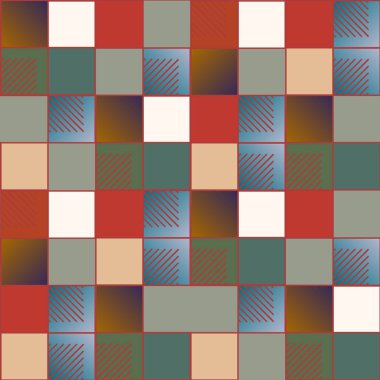 soyut geometrik renkli seamless modeli. vektör çizim