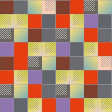 soyut geometrik renkli seamless modeli. vektör çizim