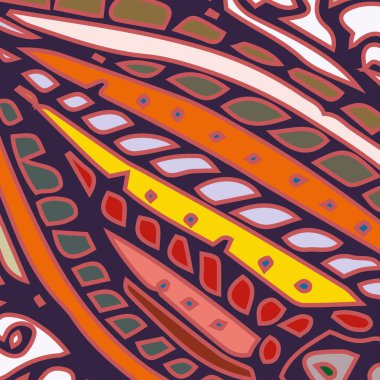 Zentangle arka plan çok renkli kaos seamless modeli örgü