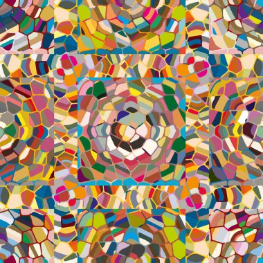 soyut renkli mozaik seamless modeli