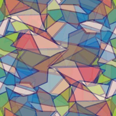 soyut geometrik renkli Dikişsiz desen arka plan için vektör çizim