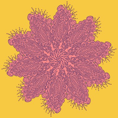 Stil zentangle yeni simetrik mandala doodle ile sanat esin kaynağı oldu. Duvar kağıdı, desen dolgularını, web sayfaları, yüzey dokuları için dekoratif nesne-ebilmek var olmak kullanılmış.