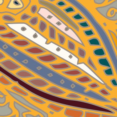 Zentangle arka plan çok renkli kaos seamless modeli örgü