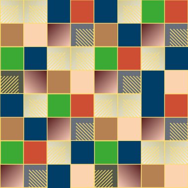 soyut geometrik renkli seamless modeli. vektör çizim