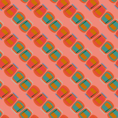 simetrik soyut desen, vektör çizim oluşturma 