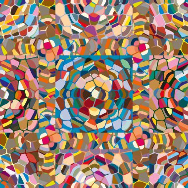 soyut renkli mozaik seamless modeli