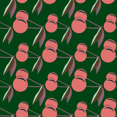 Kiraz için arka plan ile renkli seamless modeli. 