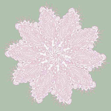 Stil zentangle yeni simetrik mandala doodle ile sanat esin kaynağı oldu. Duvar kağıdı, desen dolgularını, web sayfaları, yüzey dokuları için dekoratif nesne-ebilmek var olmak kullanılmış.