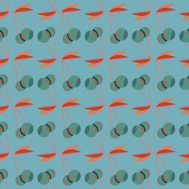 Kiraz, vektör çizim ile vektör seamless modeli 