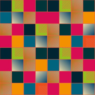 soyut geometrik renkli seamless modeli. vektör çizim