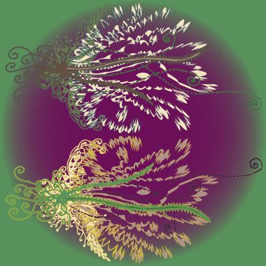 Yeni tasarım çalışmaları için el yapımı doodle ile soyut desen