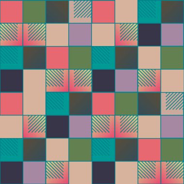 soyut geometrik renkli seamless modeli. vektör çizim