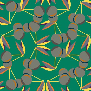 Kiraz için arka plan ile renkli seamless modeli. 