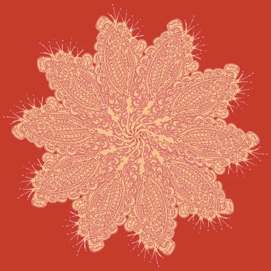 Stil zentangle yeni simetrik mandala doodle ile sanat esin kaynağı oldu. Duvar kağıdı, desen dolgularını, web sayfaları, yüzey dokuları için dekoratif nesne-ebilmek var olmak kullanılmış.