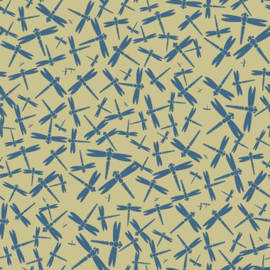 Dekoratif renkli seamless modeli ile şirin yusufçuk