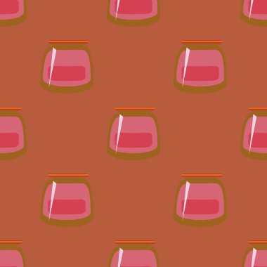 Kavanoz ile rustik ev konserve yeni dikişsiz desen arka planı için.