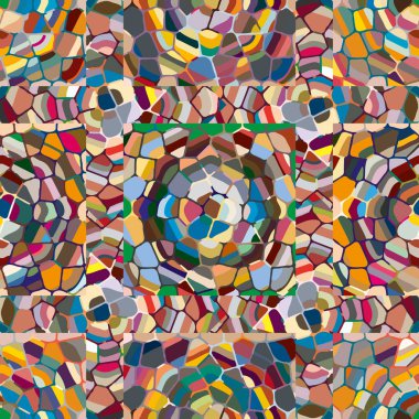 soyut renkli mozaik seamless modeli