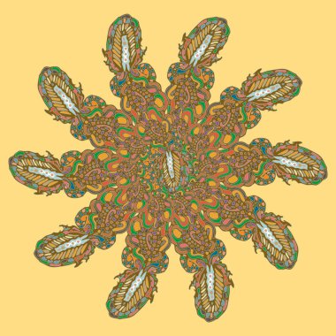 Stil zentangle yeni simetrik mandala doodle ile sanat esin kaynağı oldu. Duvar kağıdı, desen dolgularını, web sayfaları, yüzey dokuları için dekoratif nesne-ebilmek var olmak kullanılmış.