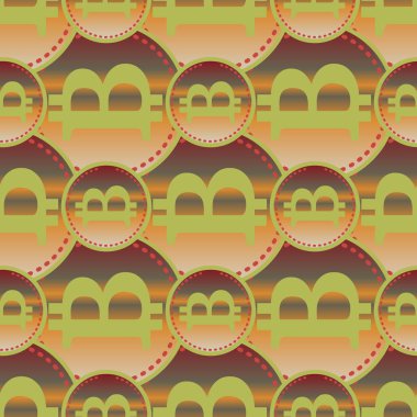 bitcoins parlak parlak pahalı sikkeleri ile Seamless modeli 