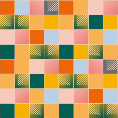 soyut geometrik renkli seamless modeli. vektör çizim