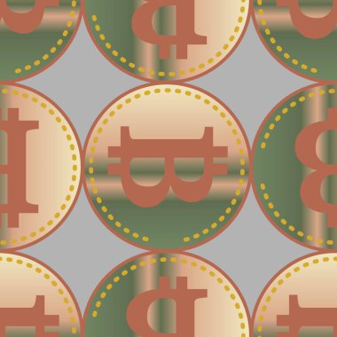 bitcoins parlak parlak pahalı sikkeleri ile Seamless modeli 