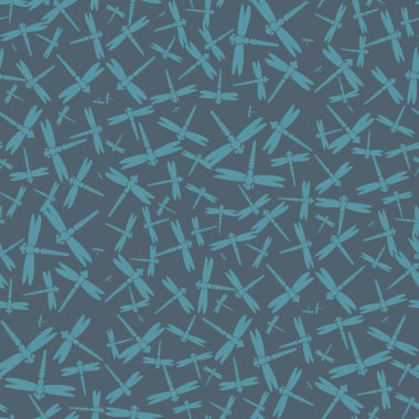 Dekoratif renkli seamless modeli ile şirin yusufçuk