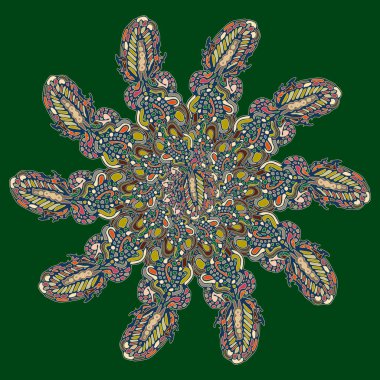 Stil zentangle yeni simetrik mandala doodle ile sanat esin kaynağı oldu. Duvar kağıdı, desen dolgularını, web sayfaları, yüzey dokuları için dekoratif nesne-ebilmek var olmak kullanılmış.