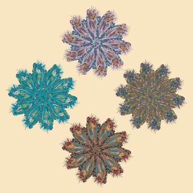 Stil zentangle yeni simetrik mandala doodle ile sanat esin kaynağı oldu. Duvar kağıdı, desen dolgularını, web sayfaları, yüzey dokuları için dekoratif nesne-ebilmek var olmak kullanılmış.