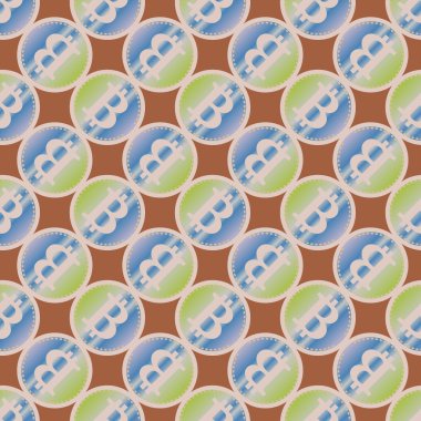 bitcoins parlak parlak pahalı sikkeleri ile Seamless modeli 