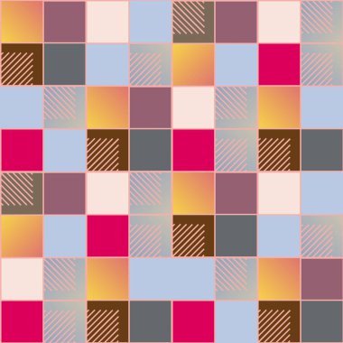 soyut geometrik renkli seamless modeli. vektör çizim