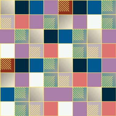 soyut geometrik renkli seamless modeli. vektör çizim