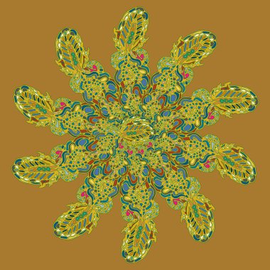 Stil zentangle yeni simetrik mandala doodle ile sanat esin kaynağı oldu. Duvar kağıdı, desen dolgularını, web sayfaları, yüzey dokuları için dekoratif nesne-ebilmek var olmak kullanılmış.