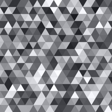 Sorunsuz üçgenler desen. Arka plan ile renkli geometrik şekiller. Vektör