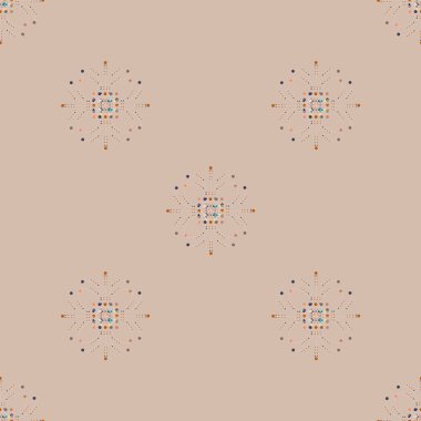 Renkli vintage seamless modeli, vektör çizim 