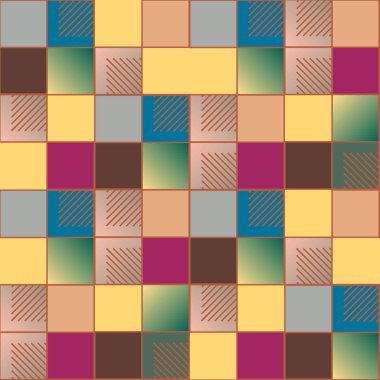 soyut geometrik renkli seamless modeli. vektör çizim