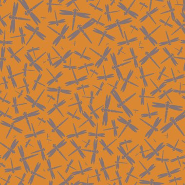 Dekoratif renkli seamless modeli ile şirin yusufçuk