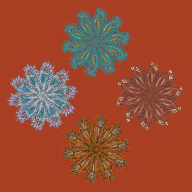 Stil zentangle yeni simetrik mandala doodle ile sanat esin kaynağı oldu. Duvar kağıdı, desen dolgularını, web sayfaları, yüzey dokuları için dekoratif nesne-ebilmek var olmak kullanılmış.