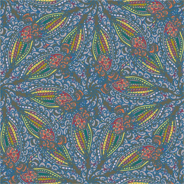 Soyut kumaş çiçek yaprakları arka plan, seamless modeli, vektör çizim