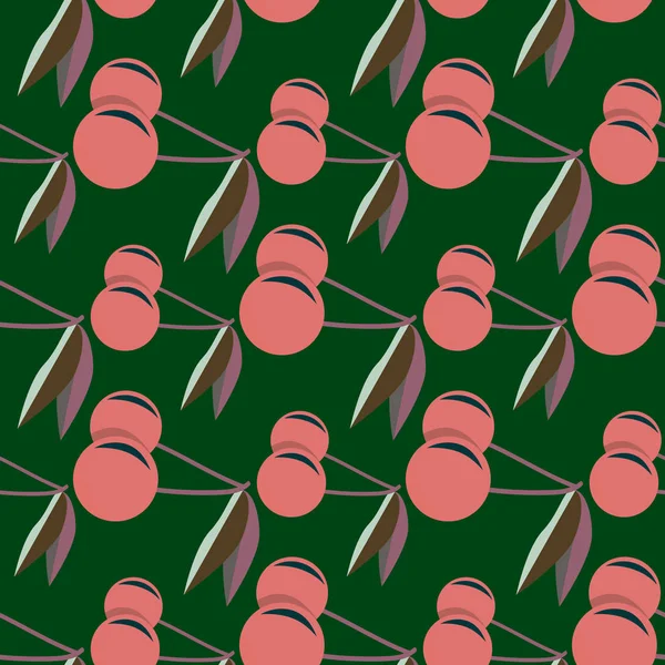 Kiraz için arka plan ile renkli seamless modeli. 