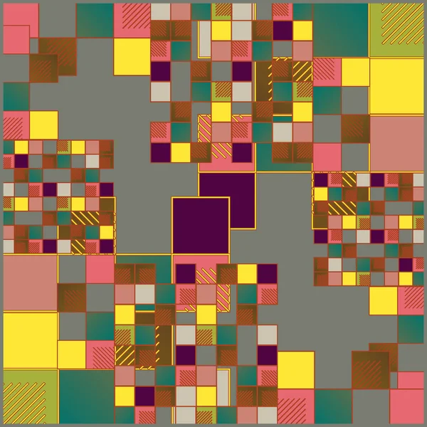 Abstrakte Geometrische Bunte Nahtlose Muster — Stockvektor