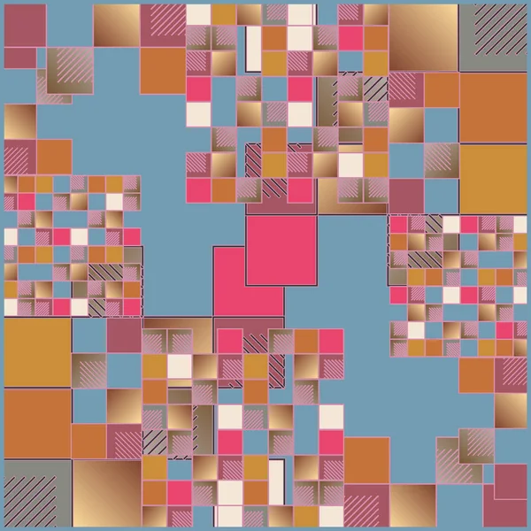 Abstrait Géométrique Coloré Motif Sans Couture — Image vectorielle