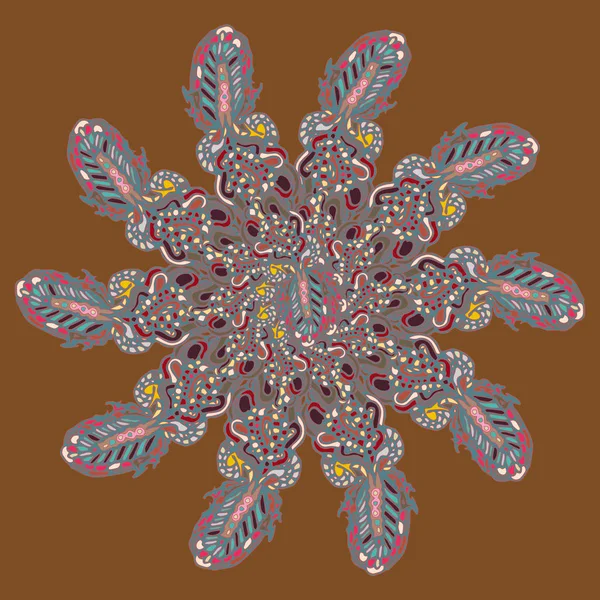 Stil zentangle yeni simetrik mandala doodle ile sanat esin kaynağı oldu. Duvar kağıdı, desen dolgularını, web sayfaları, yüzey dokuları için dekoratif nesne-ebilmek var olmak kullanılmış.