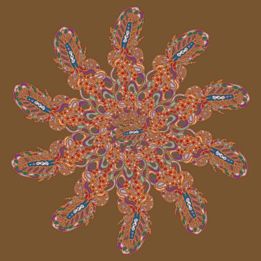 Stil zentangle yeni simetrik mandala doodle ile sanat esin kaynağı oldu. Duvar kağıdı, desen dolgularını, web sayfaları, yüzey dokuları için dekoratif nesne-ebilmek var olmak kullanılmış.