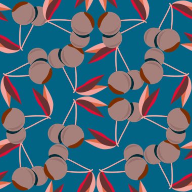 Kiraz için arka plan ile renkli seamless modeli. 