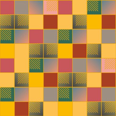 soyut geometrik renkli seamless modeli. vektör çizim